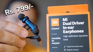 Mi Dual Driver Inear earphones  the wired one for Rs 799 [upl. by Ikceb]