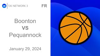 TJK NETWORK 3 PRESENTS Boys Freshmen Basketball  Boonton VS Pequannock Official Game Broadcast [upl. by Lasorella506]