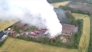 Großbrand in Friesoyther Lagergebäude [upl. by Longerich]