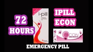 ipillecon emergency contraceptive pill how to use72 hour pill [upl. by Ennaisoj326]