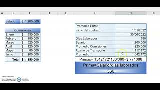 Como realizar el calculo de prima de servicios [upl. by Nikola]