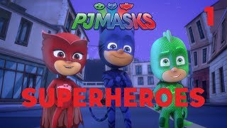 Superheroes Compilation Part 1  PJ Masks  Disney Junior [upl. by Michelle]