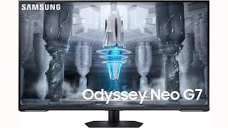 SAMSUNG 43 Odyssey Neo G7 Series 4K UHD Smart Gaming Monitor [upl. by Teryl103]