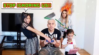 IGNORING FAMILIA DIAMOND For 24 Hours Part 1  Jancy Family [upl. by Rosabella31]