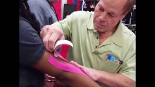 Franco Columbu  elbow taping [upl. by Carley]