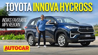 2022 Toyota Innova Hycross review  Indias favourite MPV reborn  First Drive  Autocar India [upl. by Kristo]