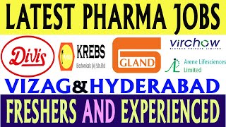 Latest Pharma jobs in Telugu 2024  New Pharma Jobs in Vizag amp Hyderabad [upl. by Nalniuq639]