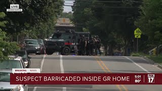 Suspect barricaded inside Grand Rapids home [upl. by Millisent]