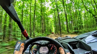 70 mph Forest Trail run in a Can Am Maverick X3 Turbo [upl. by Daniele]