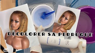 Comment décolorer sa perruque  How to bleach your hair [upl. by Coveney443]