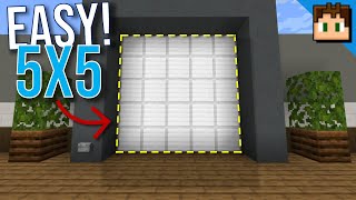 The SIMPLE 5x5 Piston DOOR Minecraft Bedrock 120 Tutorial [upl. by Palmer619]