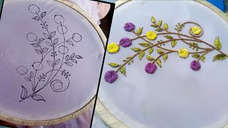 Easy and very simple embroidery design for beginners kashida KariFarwa Art 23M view 2 days ago [upl. by Milman]