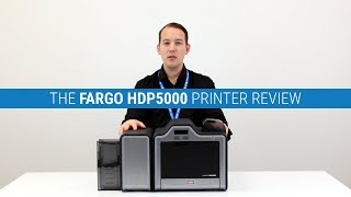 Fargo HDP5000 ID Card Printer Review Indepth Review  Rating [upl. by Nogem]