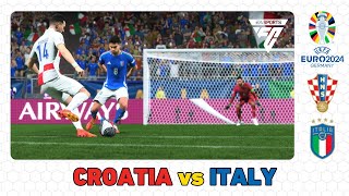 EURO 2024  EA FC 24  CROATIA vs ITALY [upl. by Oiratno]