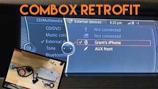 Combox Retrofit Enhanced Bluetooth BMW F10 535i [upl. by Aronow]