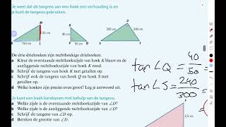 H8 Hellingen en tangens 3 vmbot Moderne Wiskunde 3B 12e ed [upl. by Lynne319]