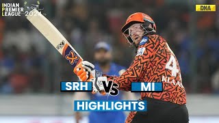 SRH vs MI Highlights Sunrisers Hyderabad Beat Mumbai Indians By 31 Runs  IPL 2024 [upl. by Apfel]