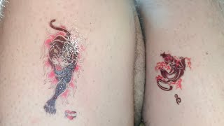 New Trending Tattoo at homeUnique Method for making a tattootatto art painting tattooideas [upl. by Sabir]