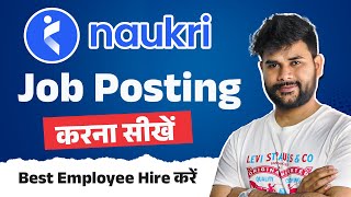 How to Post a Job on Naukricom 2024  Naukri Portal par job posting kaise karen [upl. by Errick840]