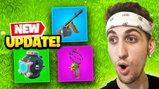 NEW Fortnite Update Drum Gun Chains of Hades amp Shield Bubble Jr [upl. by Yzdnil563]