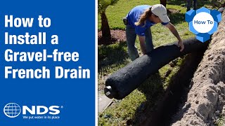 Installation of Gravelfree French Drain [upl. by Timothea]