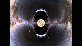 Ball oscillating between two black holes longitudinal view [upl. by Merlin]