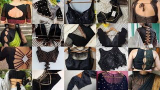 Latest Black blouse design 2023  काले रंग के ब्लाउज डिजाइन  New Black Saree Blouse Designs [upl. by Nas]