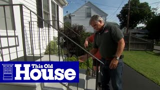 How to Repair a Rusted Wrought Iron Railing  This Old House [upl. by Myrwyn]