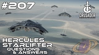 Star Citizen 207 Crusader Hercules Starlifter  Questions amp Answers Deutsch [upl. by Anoj]