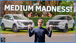 The Mahindra XUV700 2023 Takes On The Mitsubishi Outlander 2023  Medium SUV Battle  Drivecomau [upl. by Bouley166]