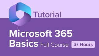 Microsoft 365 Basics Full Course Tutorial 3 Hours [upl. by Ahidam]