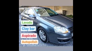 LAVADO  Clay bar  Descontaminado  Polish  Aspirado  VW Vento  Jetta [upl. by Mapes]