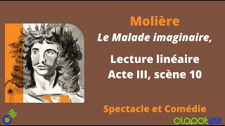 MOLIÈRE Le Malade Imaginaire Acte III scène 10 [upl. by Carena]