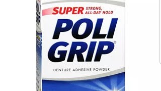 Poligrip super powder application on dentures demo video [upl. by Hills]