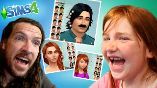 ADLEY makes OUR FAMiLY in Sims 4 Realistic looking Dad Mom Niko and Navey play house in game [upl. by Weihs]