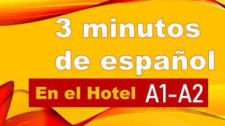 En el hotel II  Voy a reservar un hotel en Barcelona  Aprender español  ELE A1A2 [upl. by Leik]