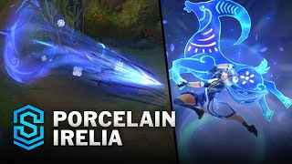 Porcelain Irelia Skin Spotlight  PreRelease  PBE Preview  League of Legends [upl. by Dyana]