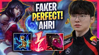 FAKER PERFECT GAME WITH AHRI  T1 Faker Plays Ahri MID vs Leblanc  Season 2024 [upl. by Adaminah108]