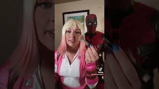 What is she doing 🤔 deadpool cosplay gwenpool humor makeup [upl. by Orfinger434]