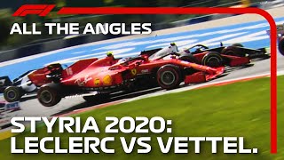 Ferraris Come Together  All The Angles  2020 Styrian Grand Prix [upl. by Merrielle]