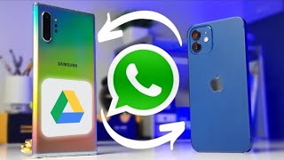 How to Restore WhatsApp backup from Google Drive to iPhone in 3 Minutes 2022 [upl. by Nelle]