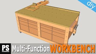 High Capacity MultiFunction Workbench Build  Part 1 [upl. by Jacobson]