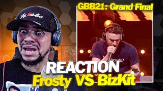 LOOP BATTLE Frosty vs BizKit  GRAND BEATBOX BATTLE 2021 LIVE REACTION [upl. by Ramma483]