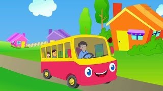 Wheels on the bus rhyme  Preschool learning [upl. by Herodias]