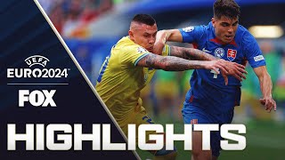 Slovakia vs Ukraine Highlights  UEFA Euro 2024 [upl. by Yeldua990]