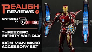 Video Review ThreeZero Infinity War  DLX Iron Man Mark 50 ACCESSORY PACK [upl. by Ahk]