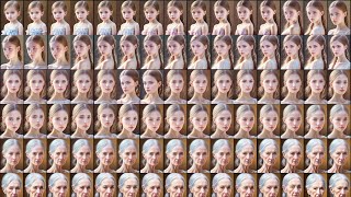 4K timelapse girl aging from 1 to 100 and reverse aging sequences [upl. by Merridie]