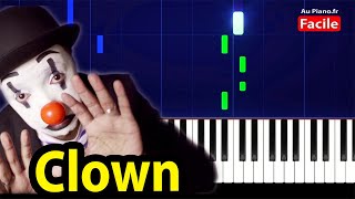 Soprano  Clown  Piano Tutorial FACILE quotla la laquot AuPianofr [upl. by Etteyniv978]