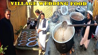 Wedding food in mud house  Afghani Wedding  Charsadda Mota chawal Recipe  cultural Food  شولا [upl. by Selim]