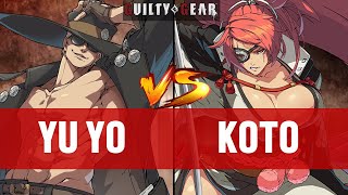 【GGST】YU YOJOHNNY vs KOTOBAIKEN ▰ Guilty Gear Strive  High Level Gameplay [upl. by Constancia]